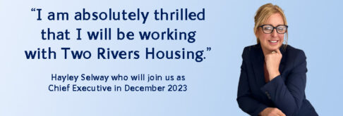 Halye Selway who has been appointed as our next Chief Executive will join us in December 2023