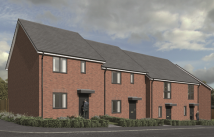 An artist impression of the new homes at Mirum Park in Lydney