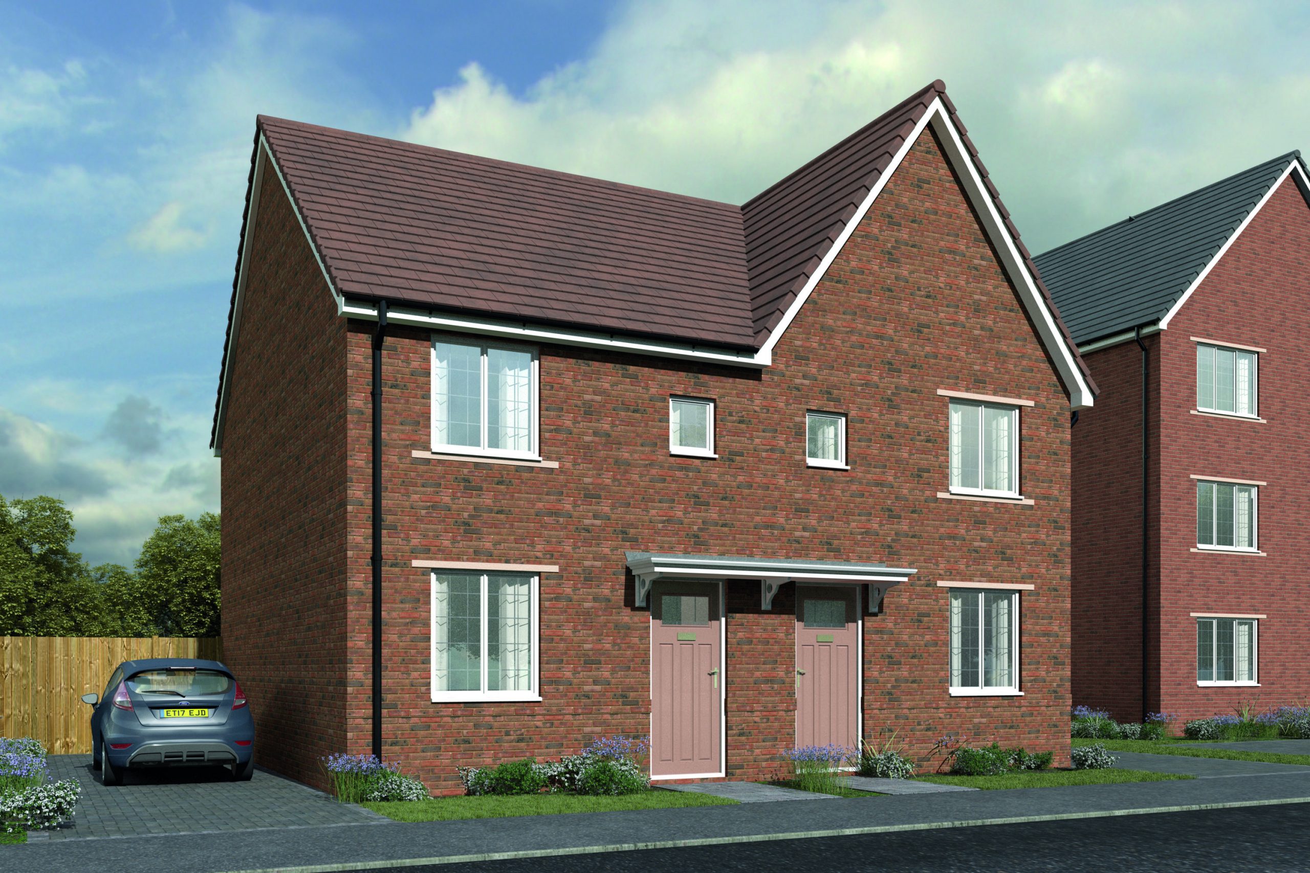 An artist impression of the new homes at Twigworth Green